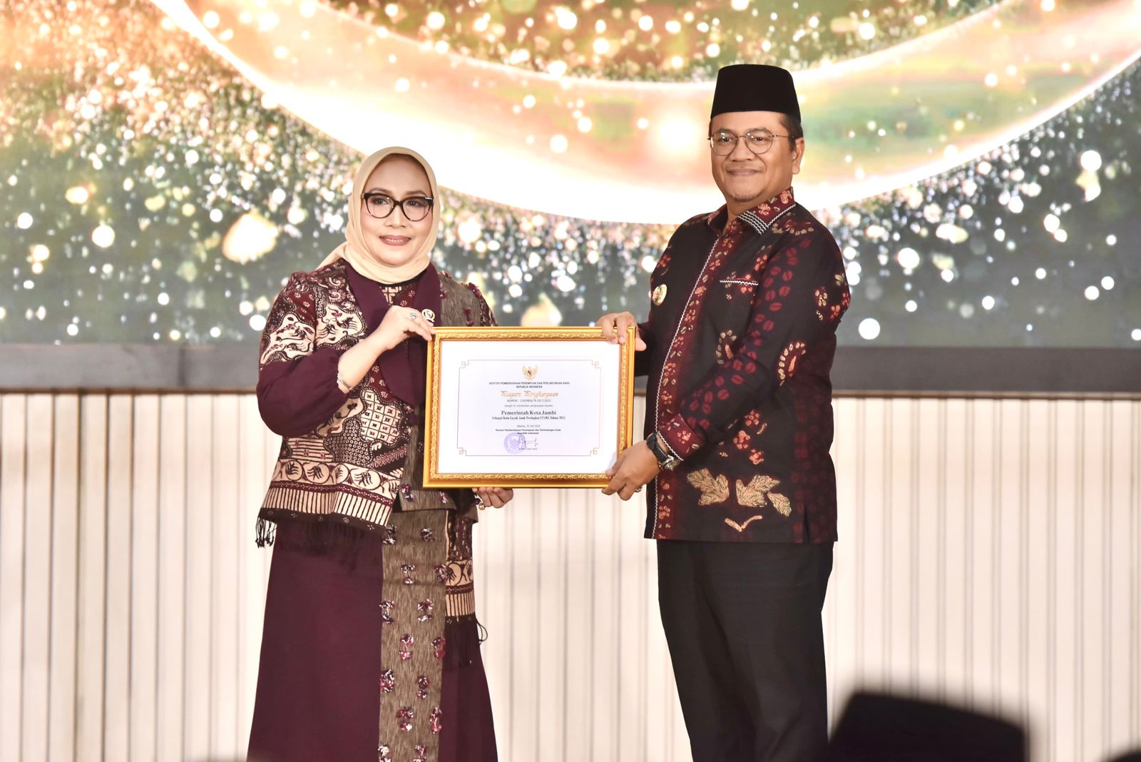 Kebijakan Pro-Anak Maulana Diapresiasi Menteri PPPA : Kota Jambi Raih Predikat Kota Layak Anak Peringkat Utama Nasional - Jtizen